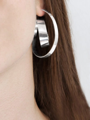 Large silver Montaigne Earrings