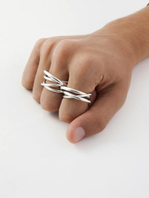 Chain R7 ring silver for men and women