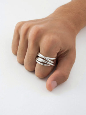 Chain R5 ring silver for men and women