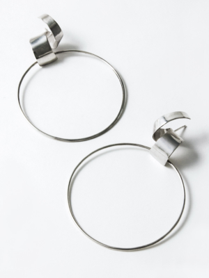 Lepic & Loop Large earrings silver