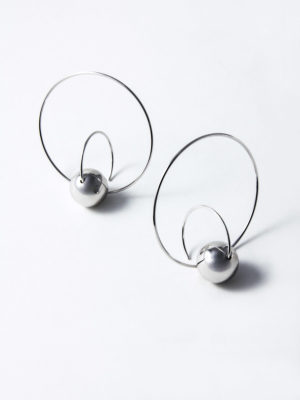 Satellite earrings silver